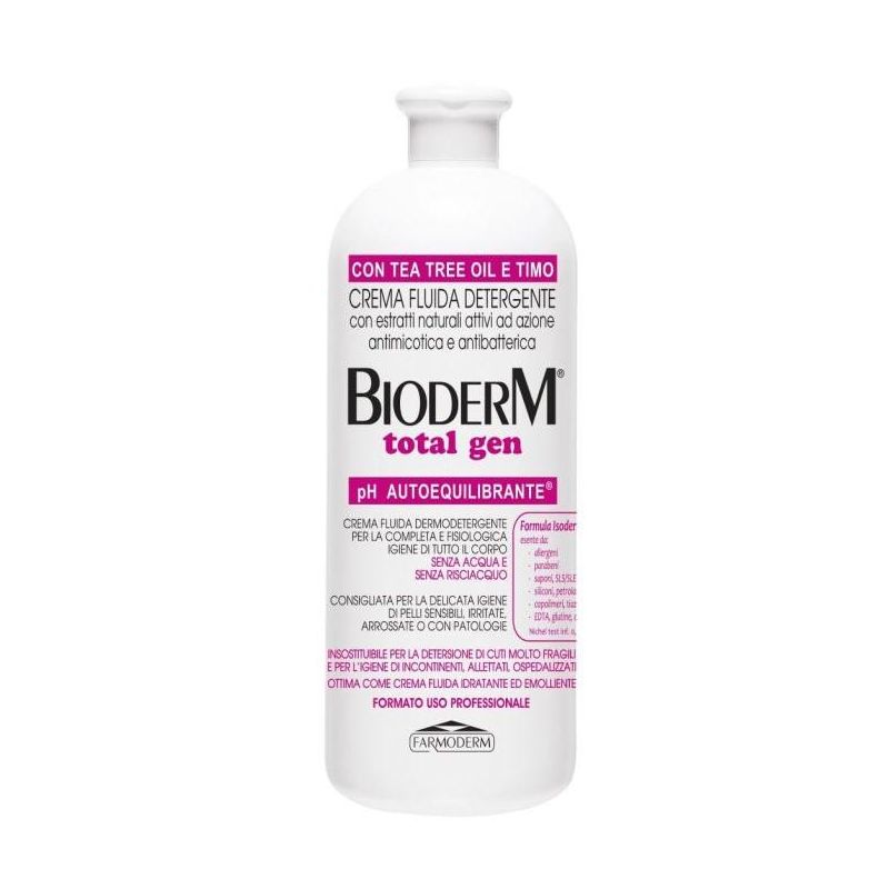 Bioderm Gen Total Crema Detergente Dermoprotettiva Fluida - 1000ml