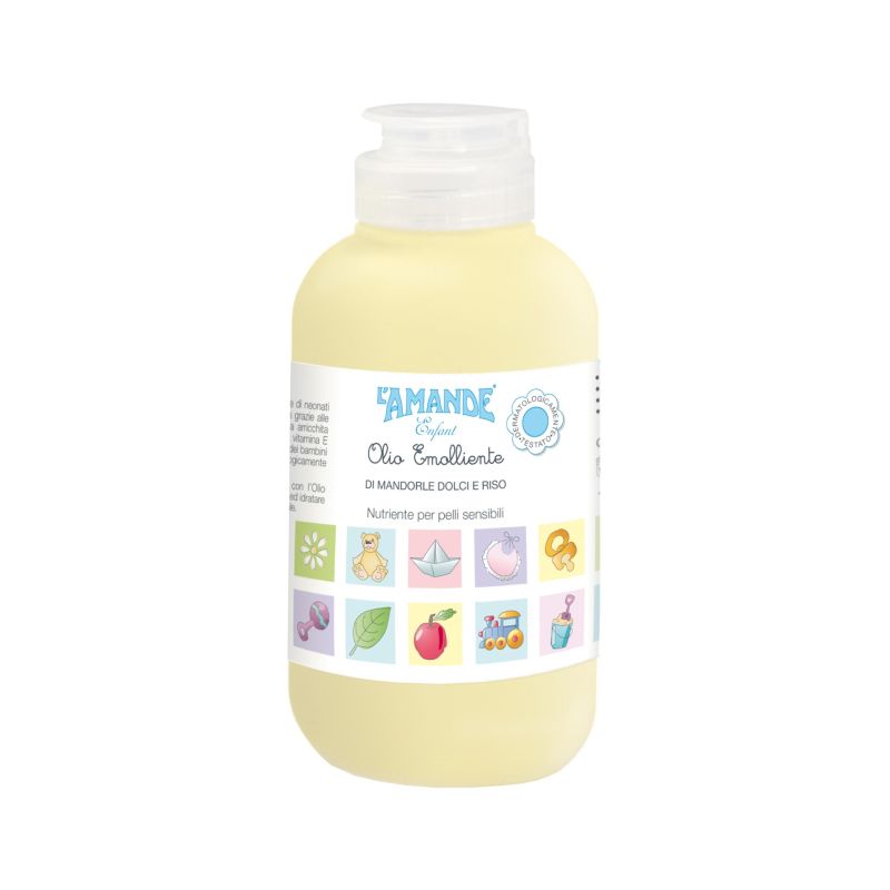 L'Amande Enfant Olio Emolliente Nutriente per Bambini, 150ml