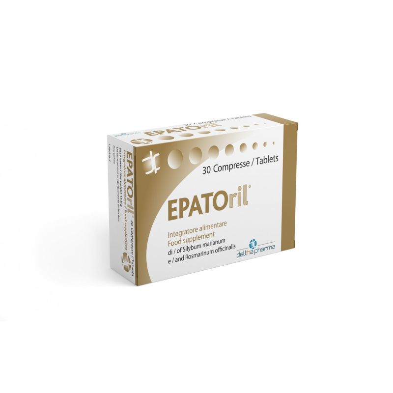 Deltha Pharma Epatoril - Integratore Alimentare per Epatica - 30 Compresse
