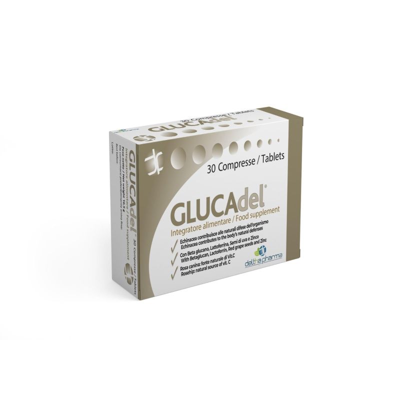 Deltha Pharma Glucadel - Integratore Glicemico - 30 Compresse