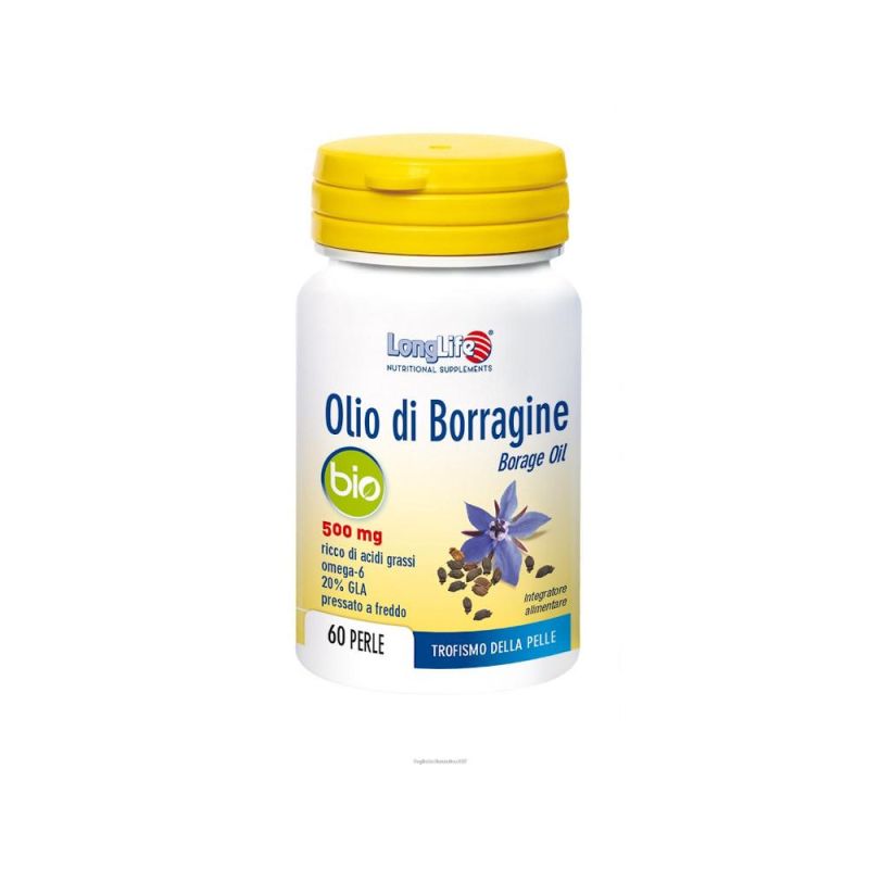 Olio di Borragine Bio Longlife - 60 Capsule a Lunga Durata