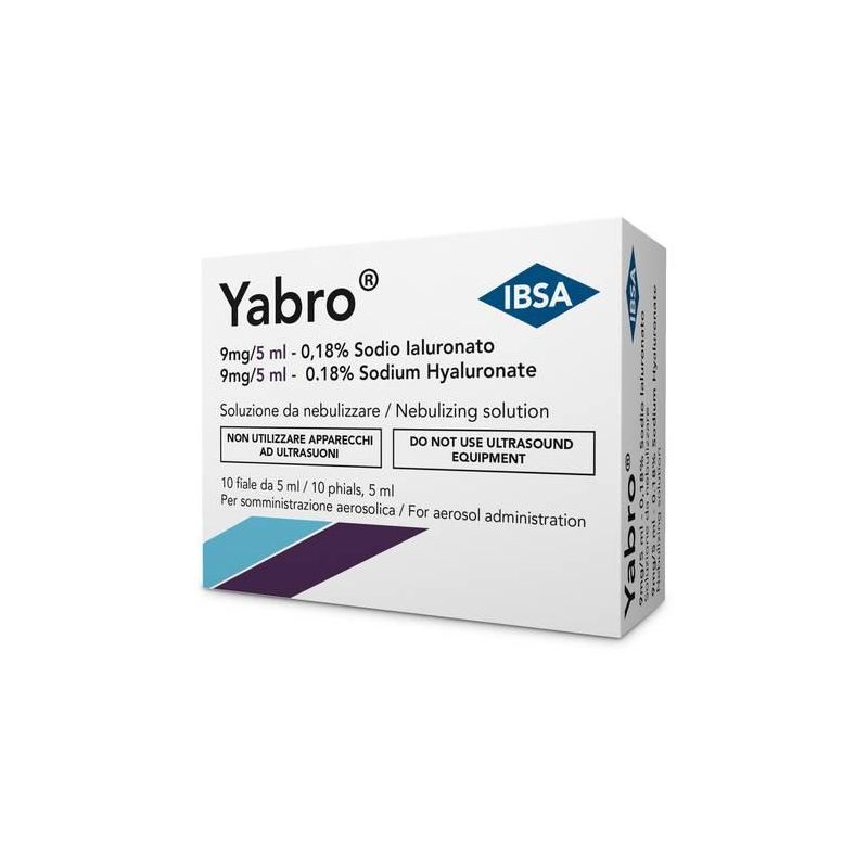 Yabro Aerosol Soluzione 0,18% - Pacco da 10 Fiale da 5ml