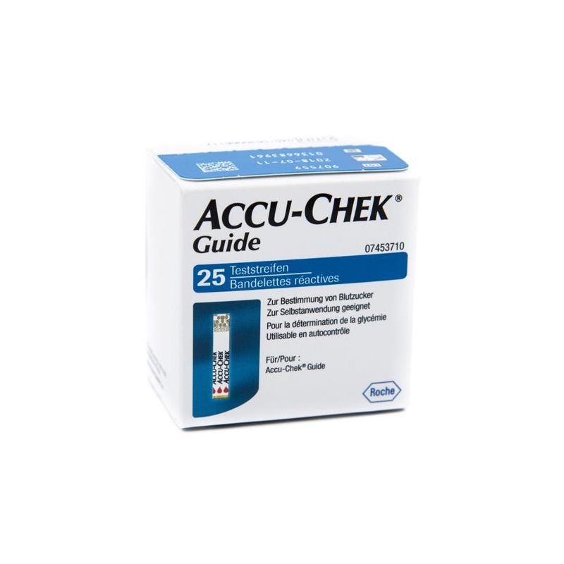 Accu-Chek Guide con 25 Strisce Reattive per Glucosio
