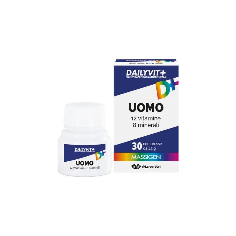 Massigen Dailyvit+ Uomo: Multivitaminico e Multiminerale, 30 Compresse