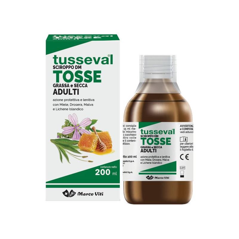 Tusseval Sciroppo per la Tosse per Adulti - 200ml
