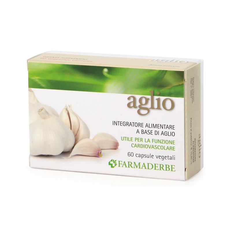 Farmaderbe Aglio - Supplemento Naturale in Capsule, 60 Capsule