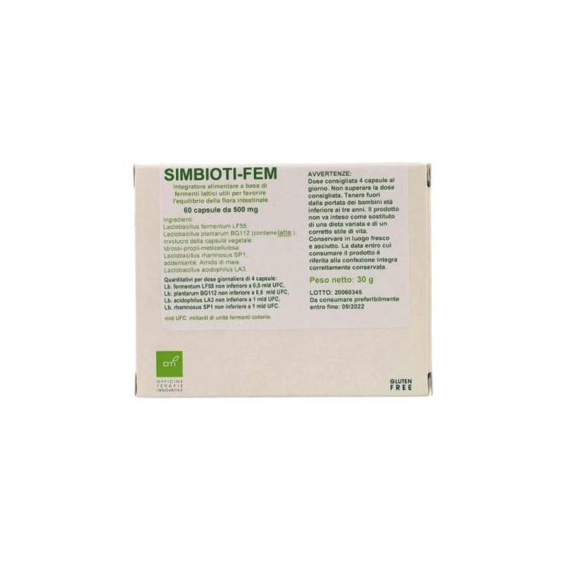Oti Simbioti Fem - Integratore Femminile a Base di Probiotici, 60 Capsule