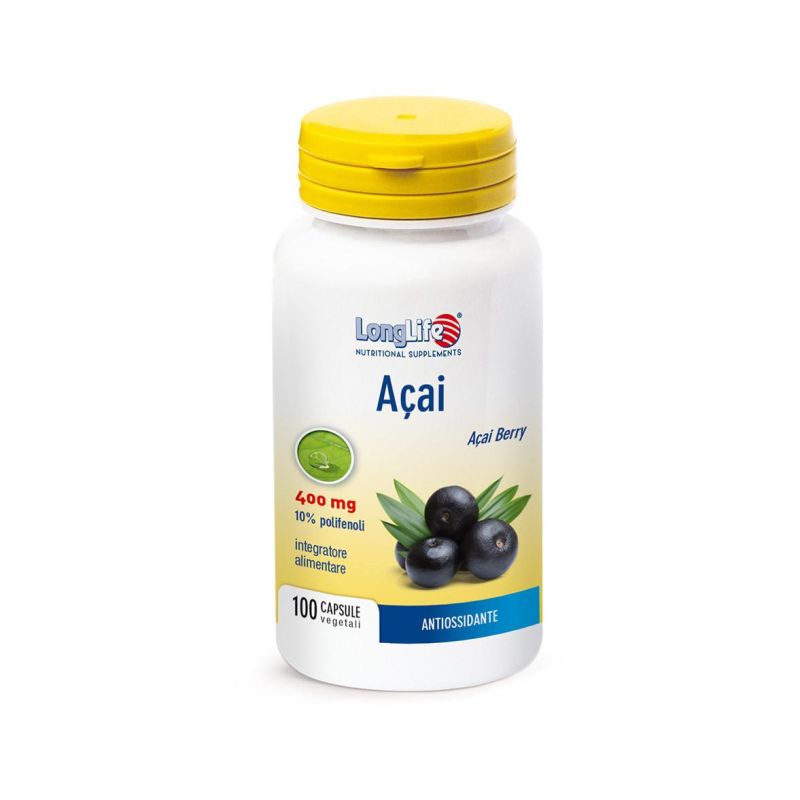 Longlife Premium Acai Berry 100 Capsule Supplement
