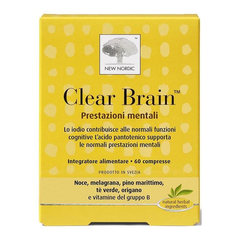 Clear Brain Supporto Cognitivo - 60 Compresse