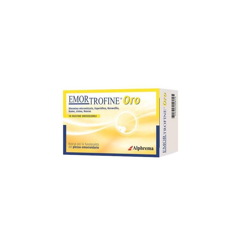 Emortrofine Oro - Trattamento emorroidario in 18 Bustine