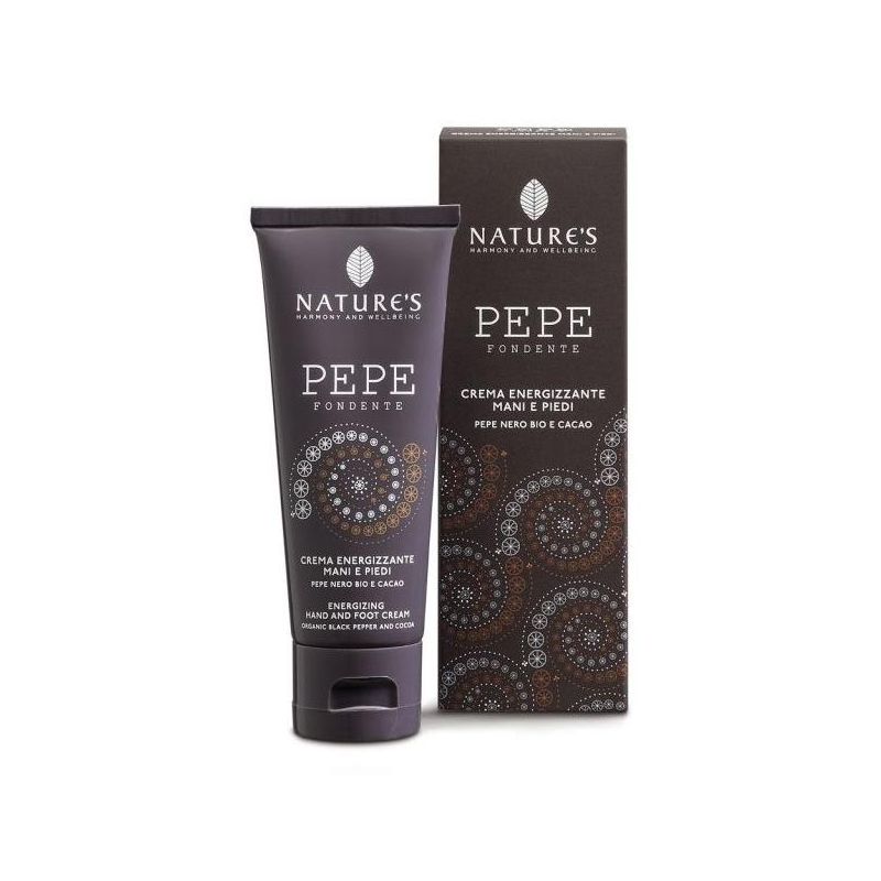 Nature's Energizzante Crema Mani e Piedi al Pepe Fondente, 75ml