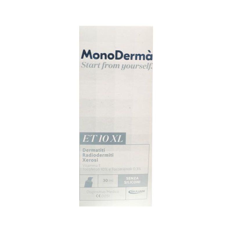 Monoderma Et10 XL Lipogel per la cura della pelle - 30ml