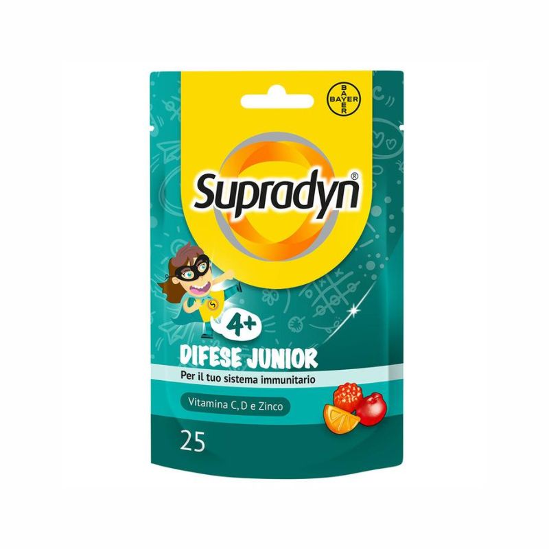 Supradyn Junior: Integratore con Vitamina C, D e Zinco - 25 Caramelle Gommose