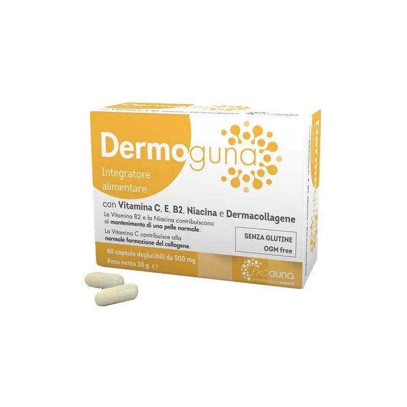 Dermoguna 500mg - Confezione da 60 Capsule per la Cura della Pelle