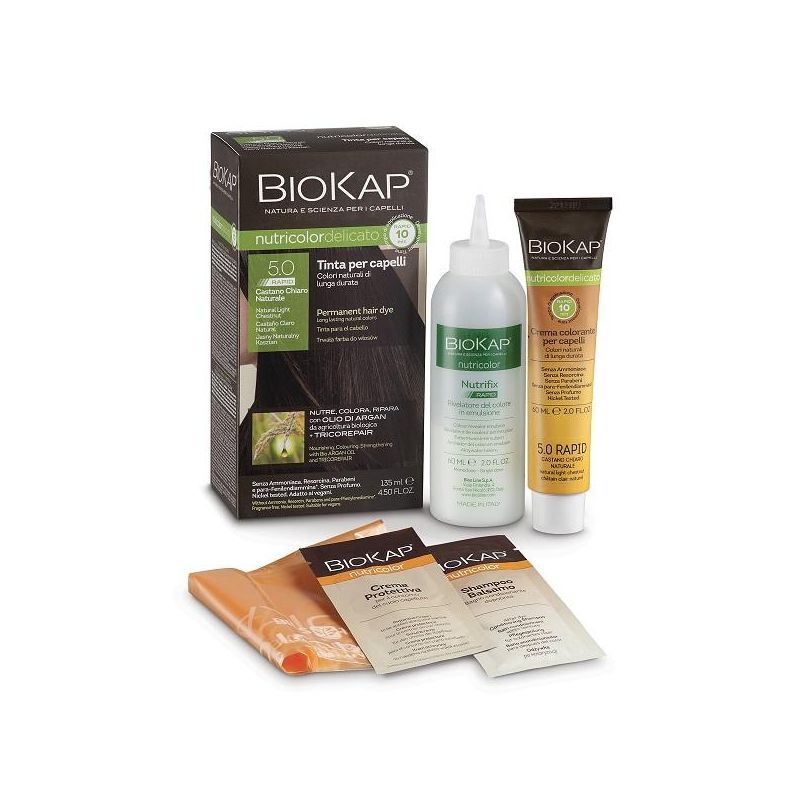 Biokap Nutricolor Delicate Rapid 5.0 - Colore Castano Chiaro