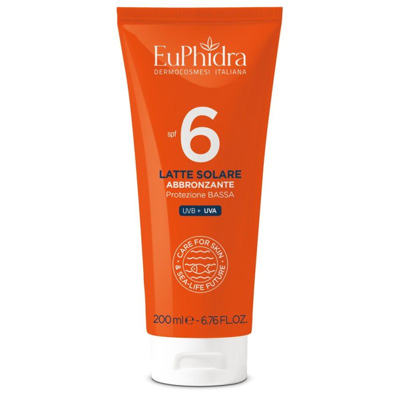 Euphidra Latte Solare Protettivo SPF6 - Tubo da 200ml