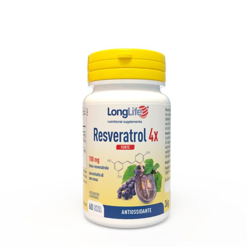 Resveratrol Long-Lasting 4x Strength - 60 Capsule