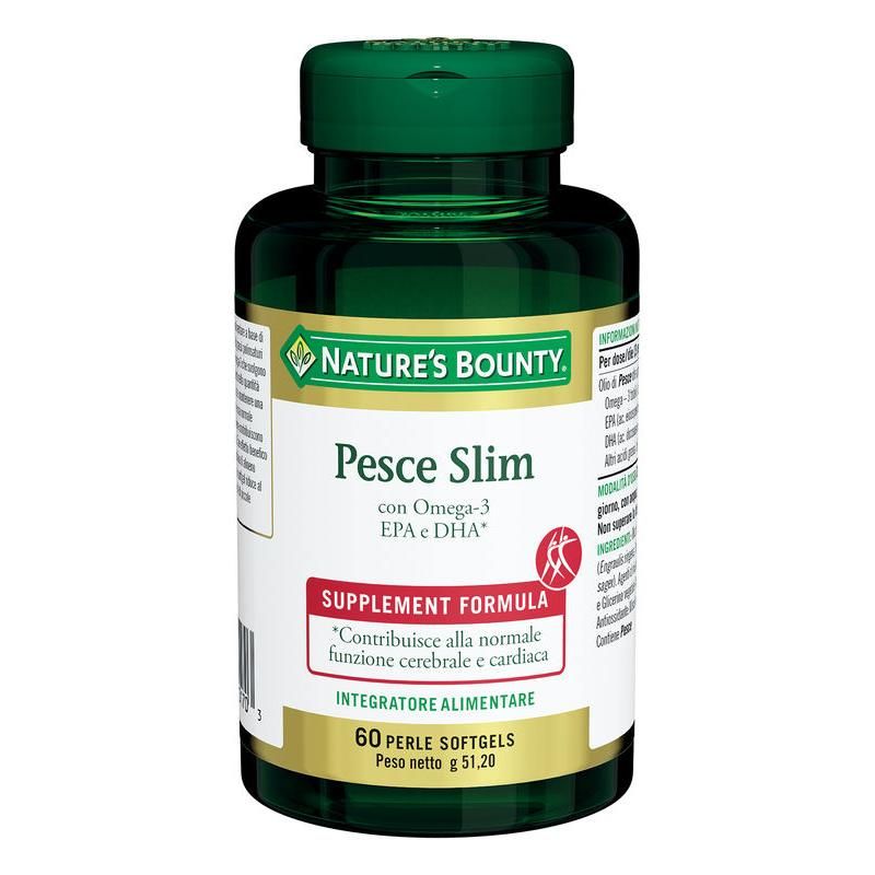 Nature's Bounty Sottili Perle di Pesce - 60 Softgels