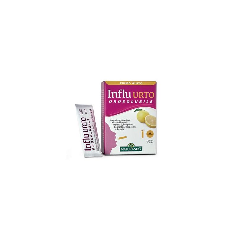 Influ Urto Orosolubile - Integratore Alimentare per Influenza, 20 Bustine