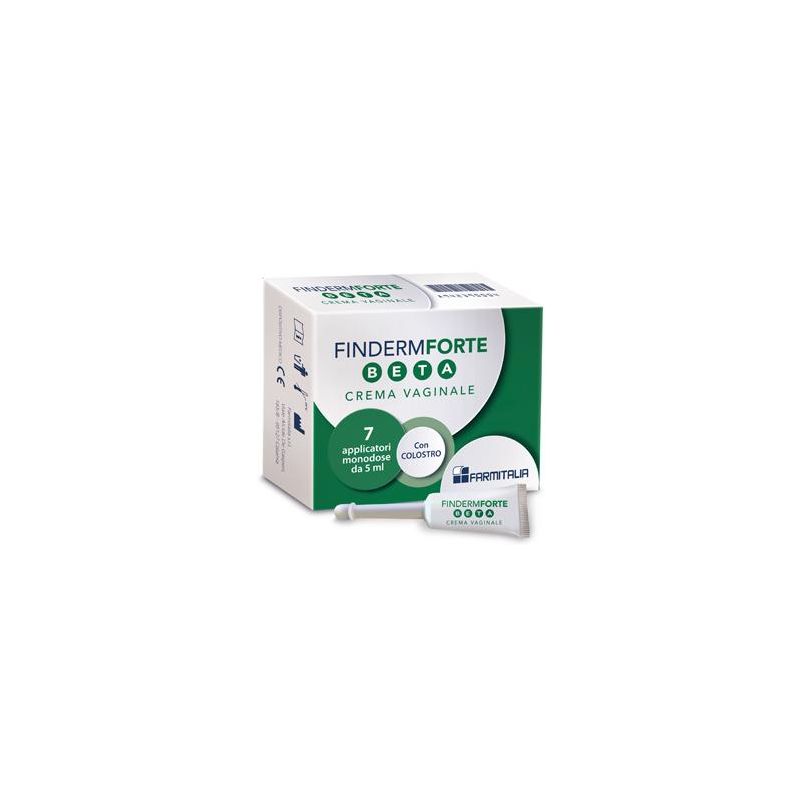 Finderm Forte Beta - Crema Vaginale Intensiva con 7 Applicatori Monouso da 5g