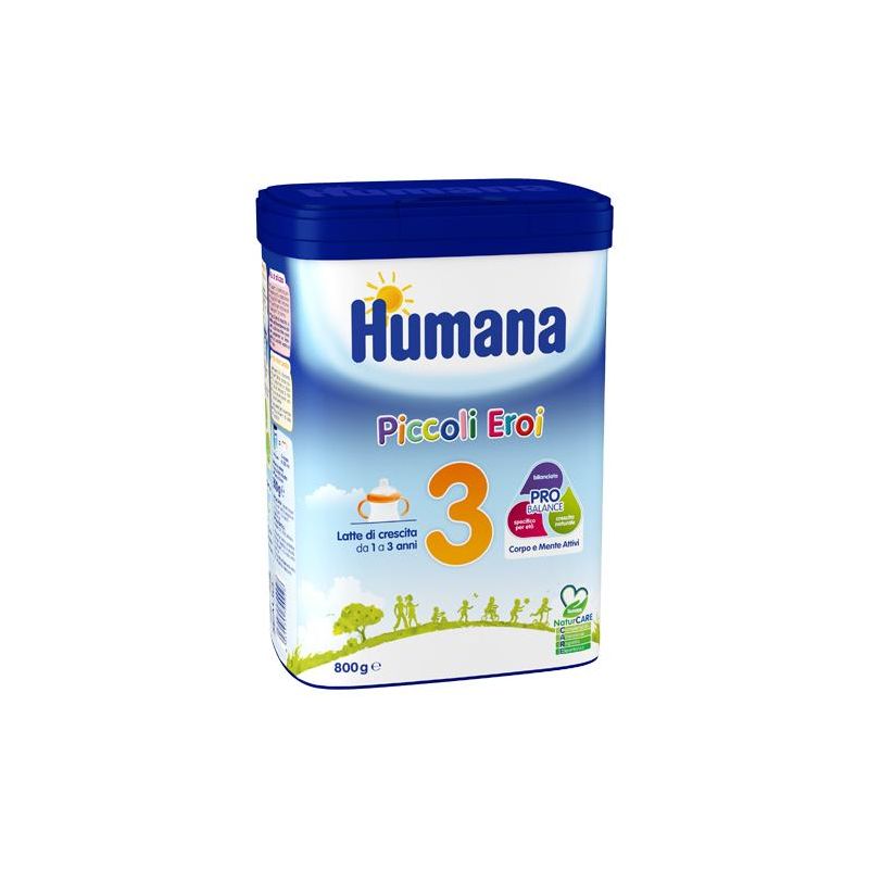 Humana Naturcare 3 Latte in Polvere per Bambini, 800g