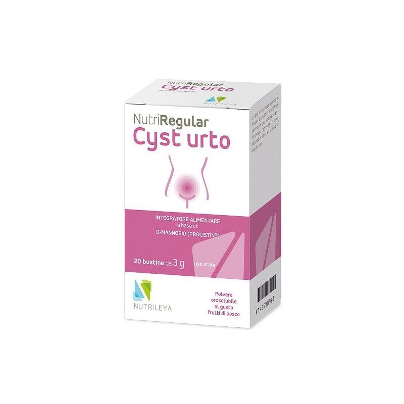 NutriRegular Cyst Urto - Integratore Alimentare per Cistite, 20 Bustine