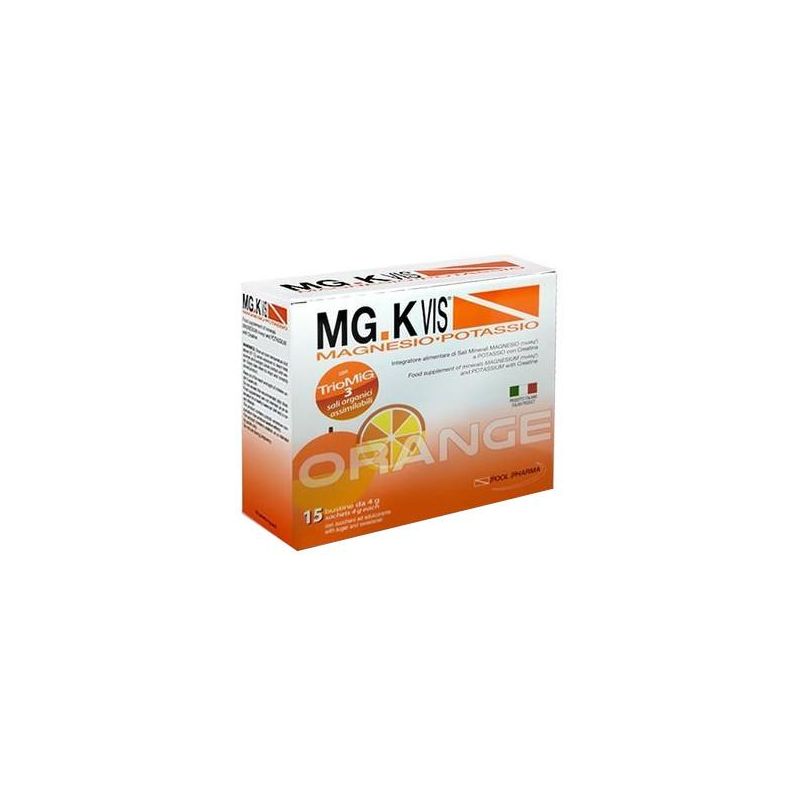 MgK Vis Bustine Multivitaminiche in Arancia - Pacco da 15