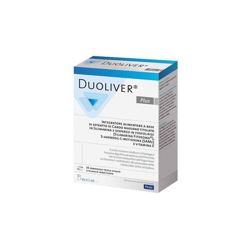 Duoliver Plus - Integratore Alimentare, Confezione da 24 Compresse