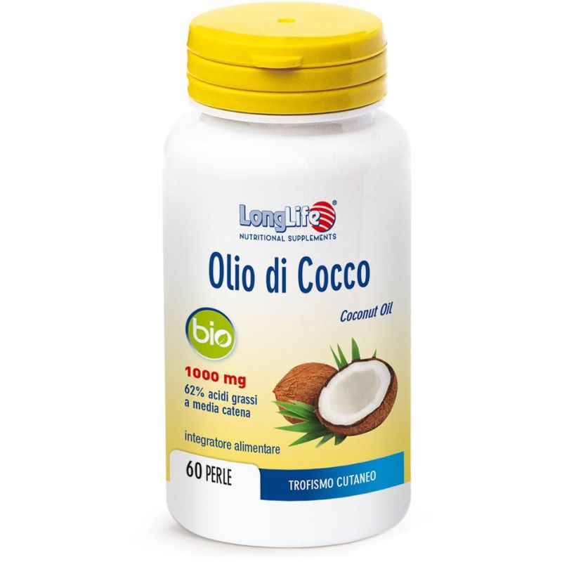 Longlife Olio di Cocco Puro in Capsule da 60 Pezzi