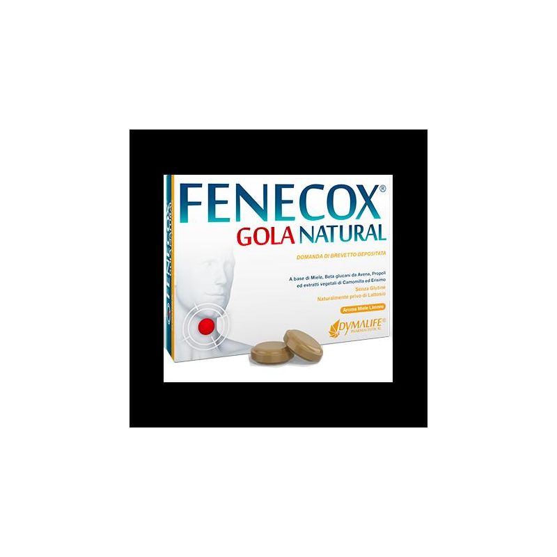 Fenecox Pastiglie Naturali per la Gola al Miele e Limone - Confezione da 36