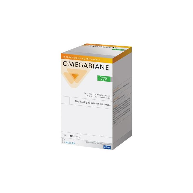 Biocure Omegabiane 3-6-9: 100 Capsule di Omega Salutari