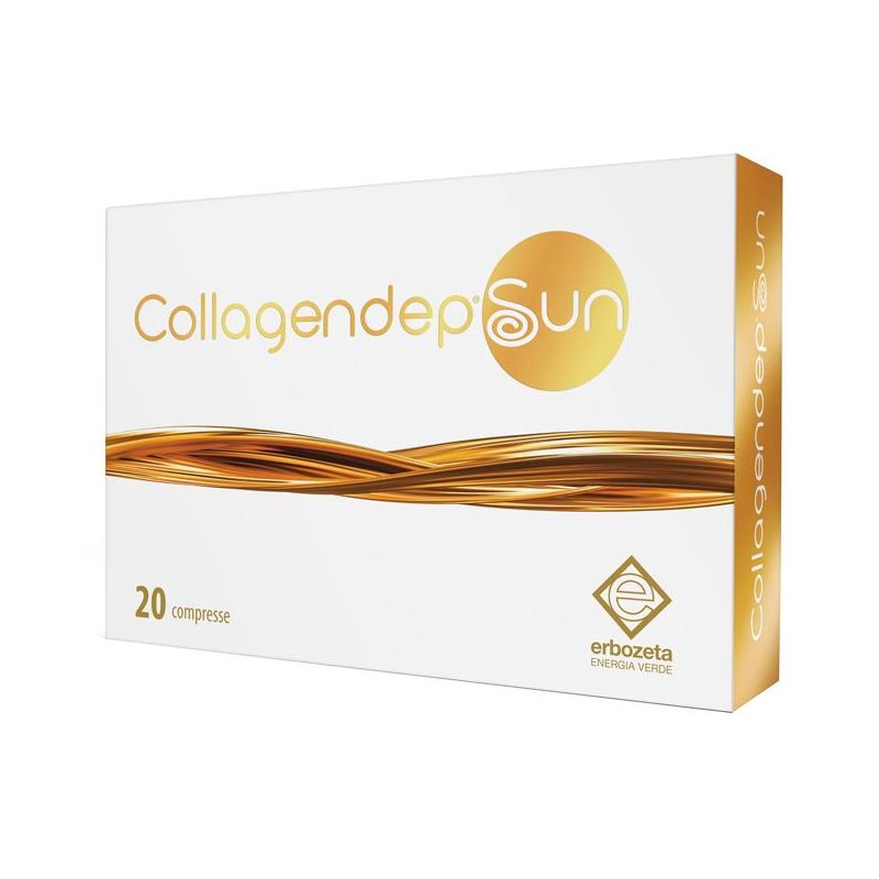 Collagendep - Integratore di Collagene con Protezione Solare, 20 Compresse
