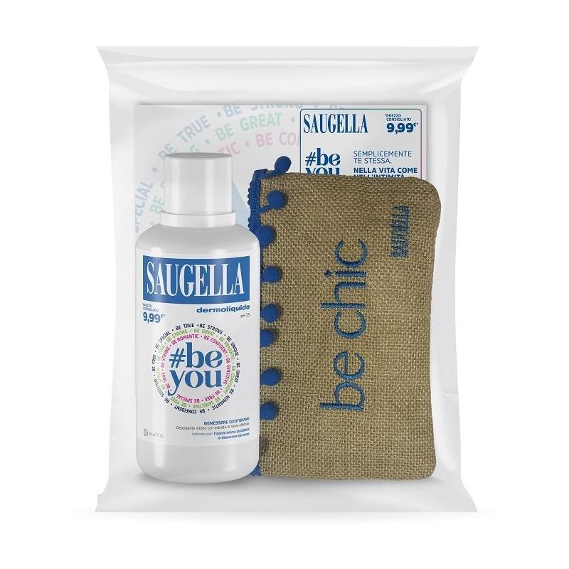 Saugella Kit: Detergente Dermoliquido 500ml con Pochette Inclusa