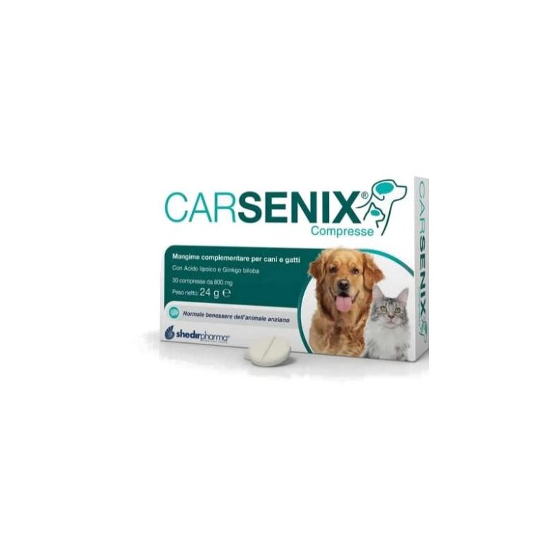 Carsenix Compresse Complementari per Cani e Gatti - Pacco da 30