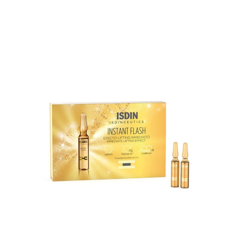 Isdin Isdinceutics Instant Flash Fiale per il Viso - Confezione da 5