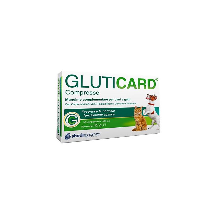 Gluticard - Supplemento Nutrizionale per Cani e Gatti - 30 Compresse
