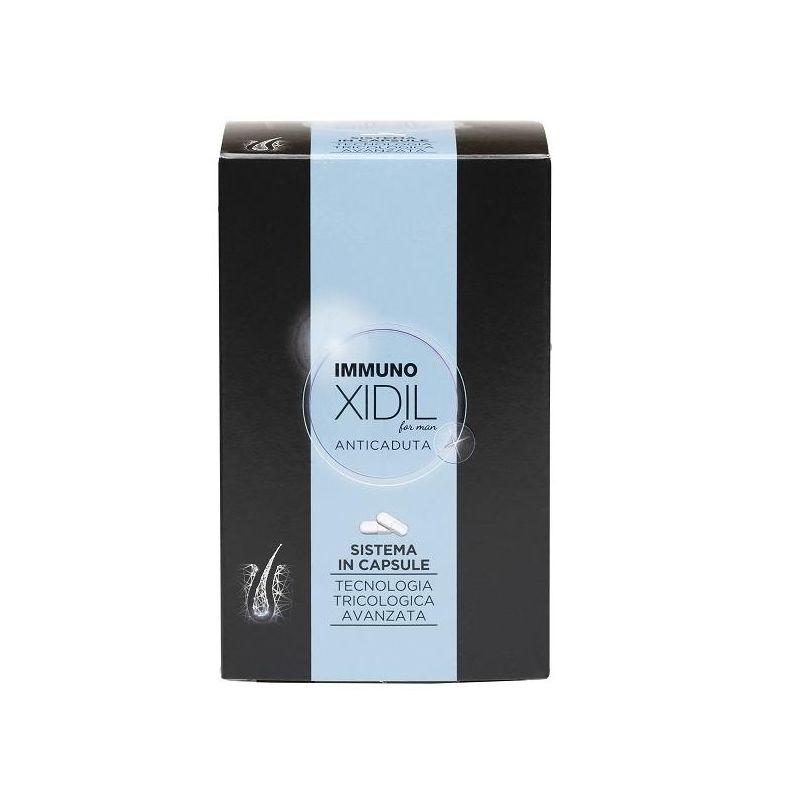 Immunoxidil Uomo: Capsule Anticaduta per Capelli, 60 Pezzi