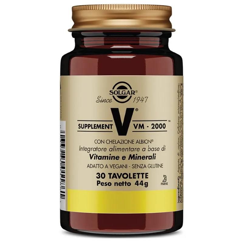 Solgar VM 2000 - Supplemento Multivitaminico, 30 Tavolette