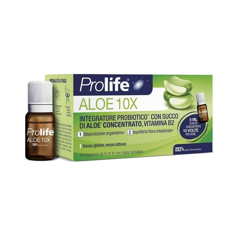 Prolife Aloe Vera Concentrato 10X - 10 Flaconcini da 8ml