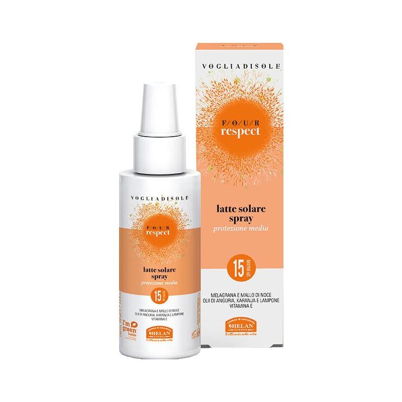 Helan Voglia Di Sole - Latte Solare Spray Protettivo SPF15, 100ml
