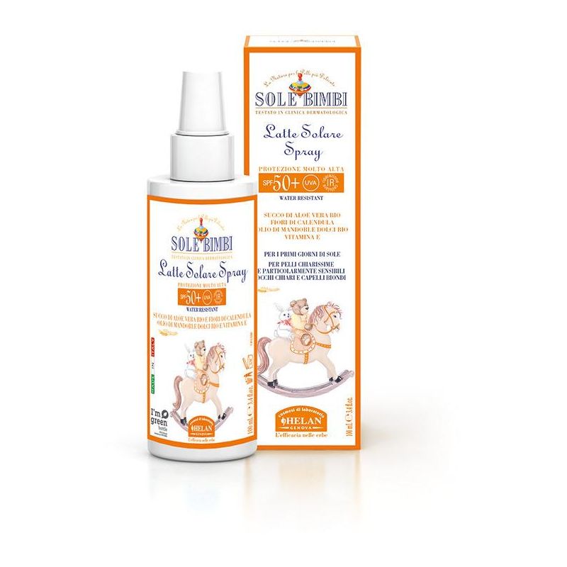 Helan Sole Bimbi - Latte Solare Corpo per Bambini SPF50+, 125ml