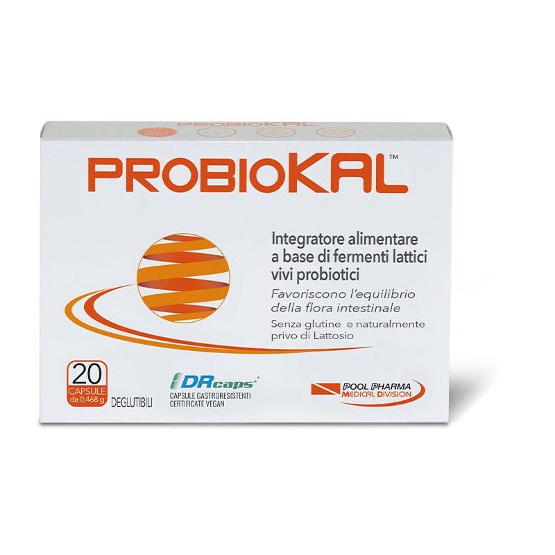 Probiokal - 20 Capsule Probiotiche per la Salute Digestiva