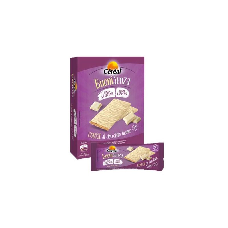 Cereali Deliziosi al Cioccolato Bianco, Senza Glutine, 120g