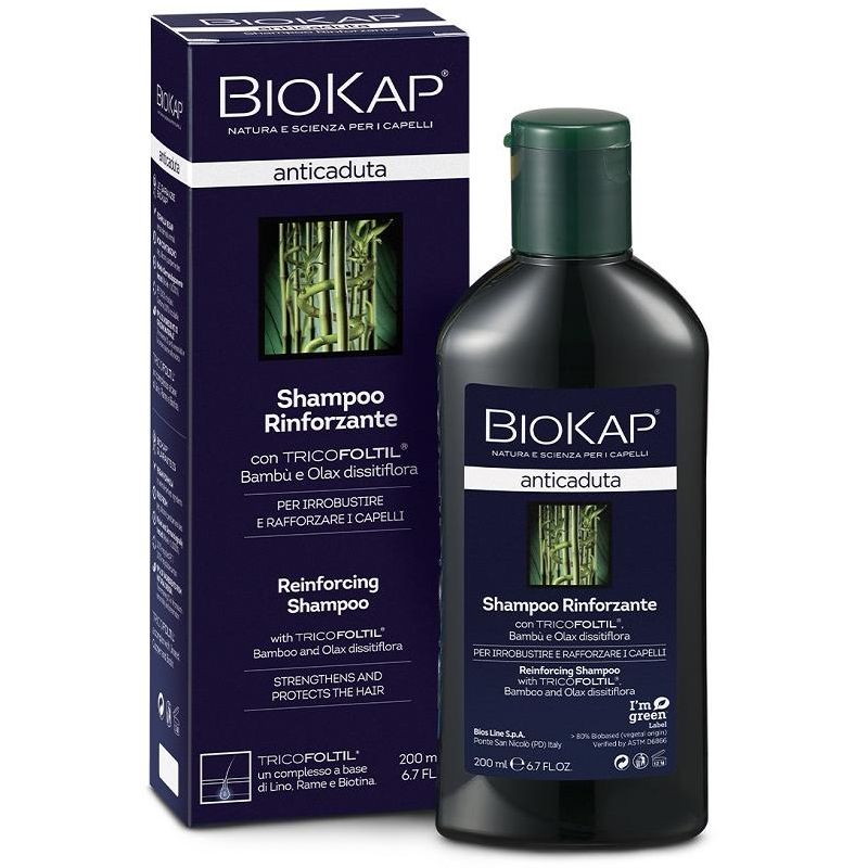 Biokap Shampoo Fortificante Anti-Caduta con Tricofoltil, 200ml