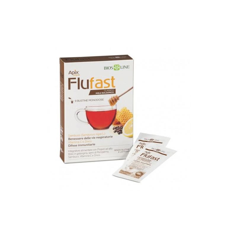 Flufast Apix Respiro Balsamico - Trattamento Respiratorio in 9 Buste