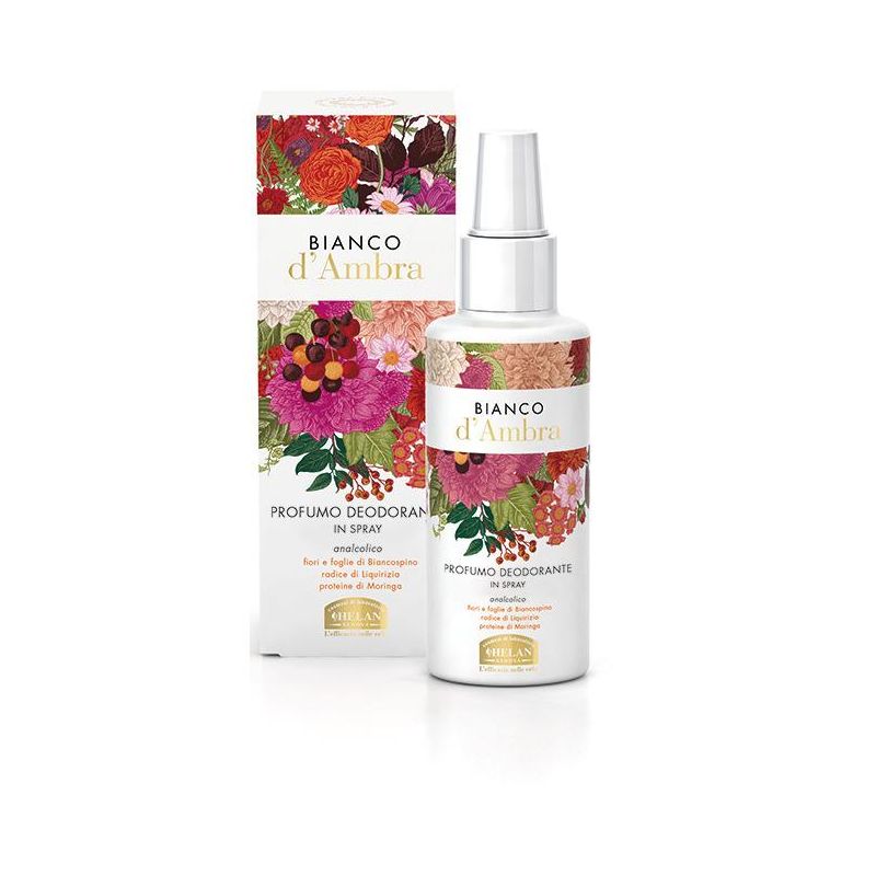 Helan Bianco D'Ambra - Spray Deodorante Profumato senza Alcool, 100ml