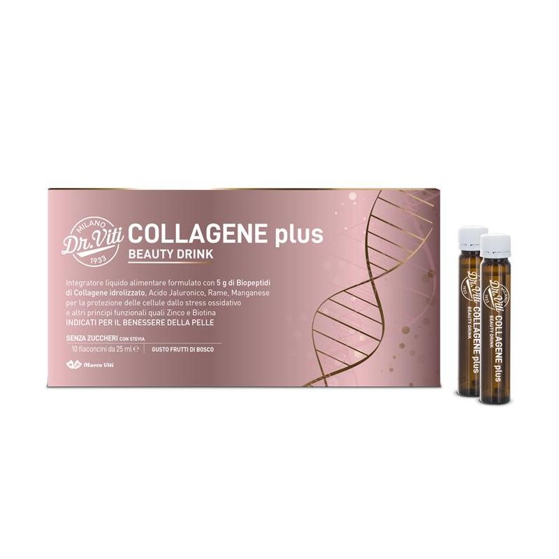 Dr. Viti Collagene Plus Drink per la Bellezza - 10 flaconcini da 25ml