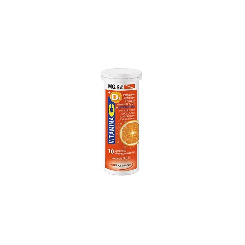 Mgk Vis Effervescenti - Vitamina C e D3 Compresse, Pacco da 10