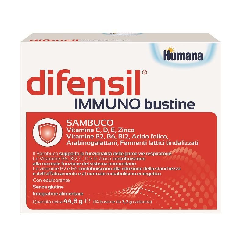 Difensil Immuno - Potenziatore del Sistema Immunitario in 14 Bustine