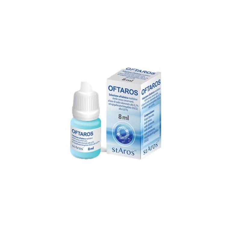 Soluzione Oftalmica Oftaros per Cura degli Occhi, 8ml